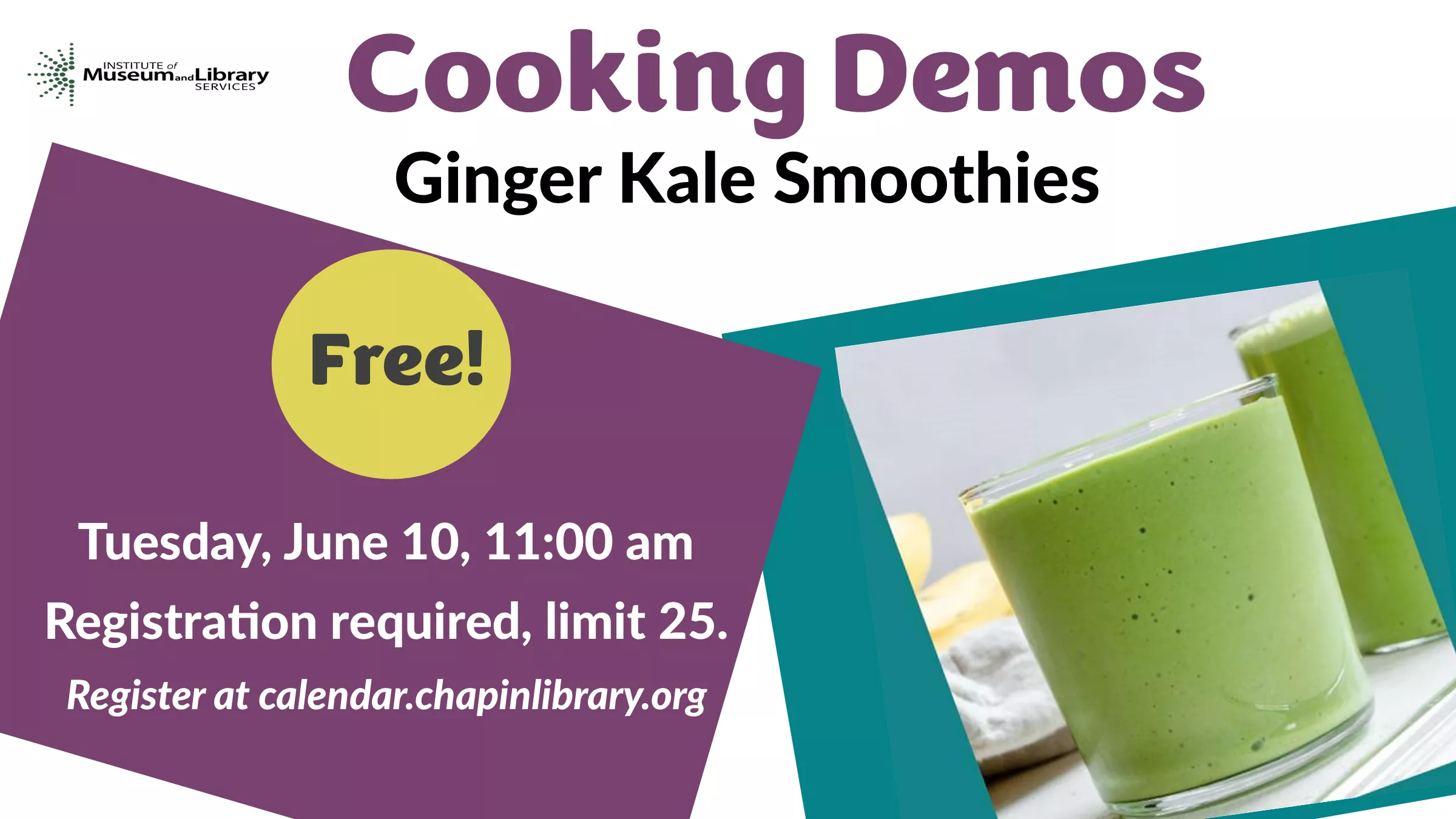 Cooking Demo - Ginger Kale Smoothie