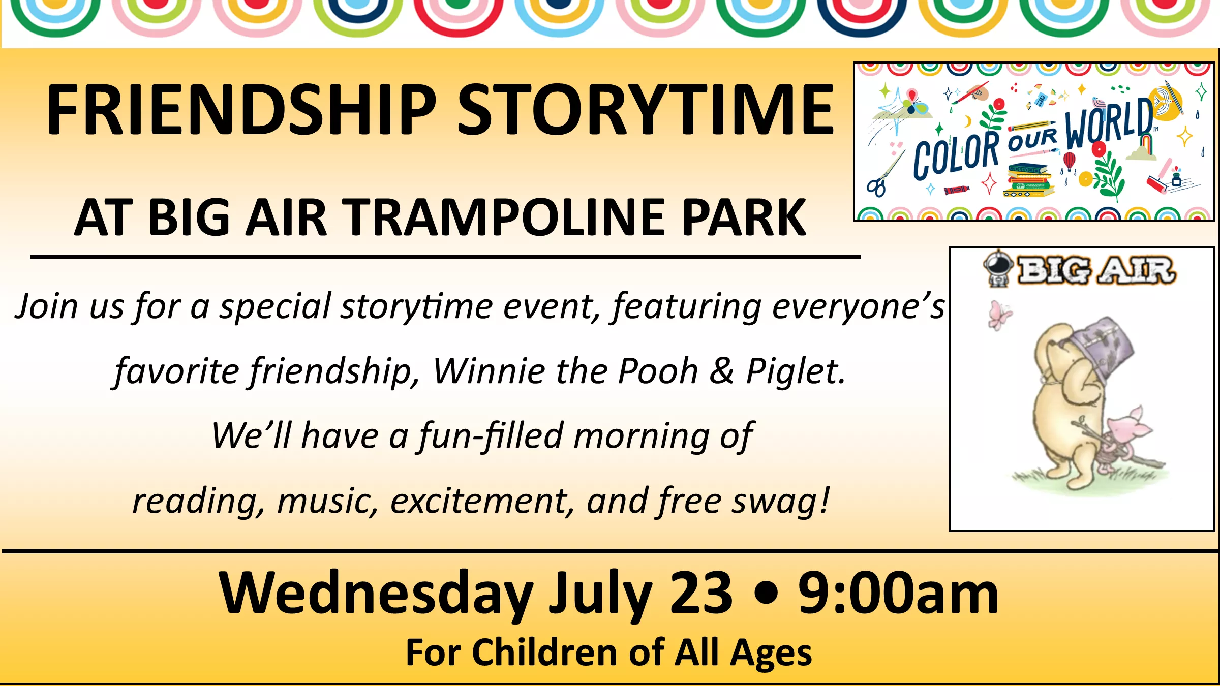 Friendship Storytime at Big Air