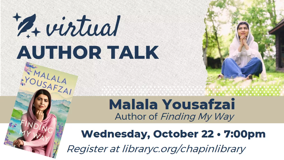 Virtual Author Talk with Malala