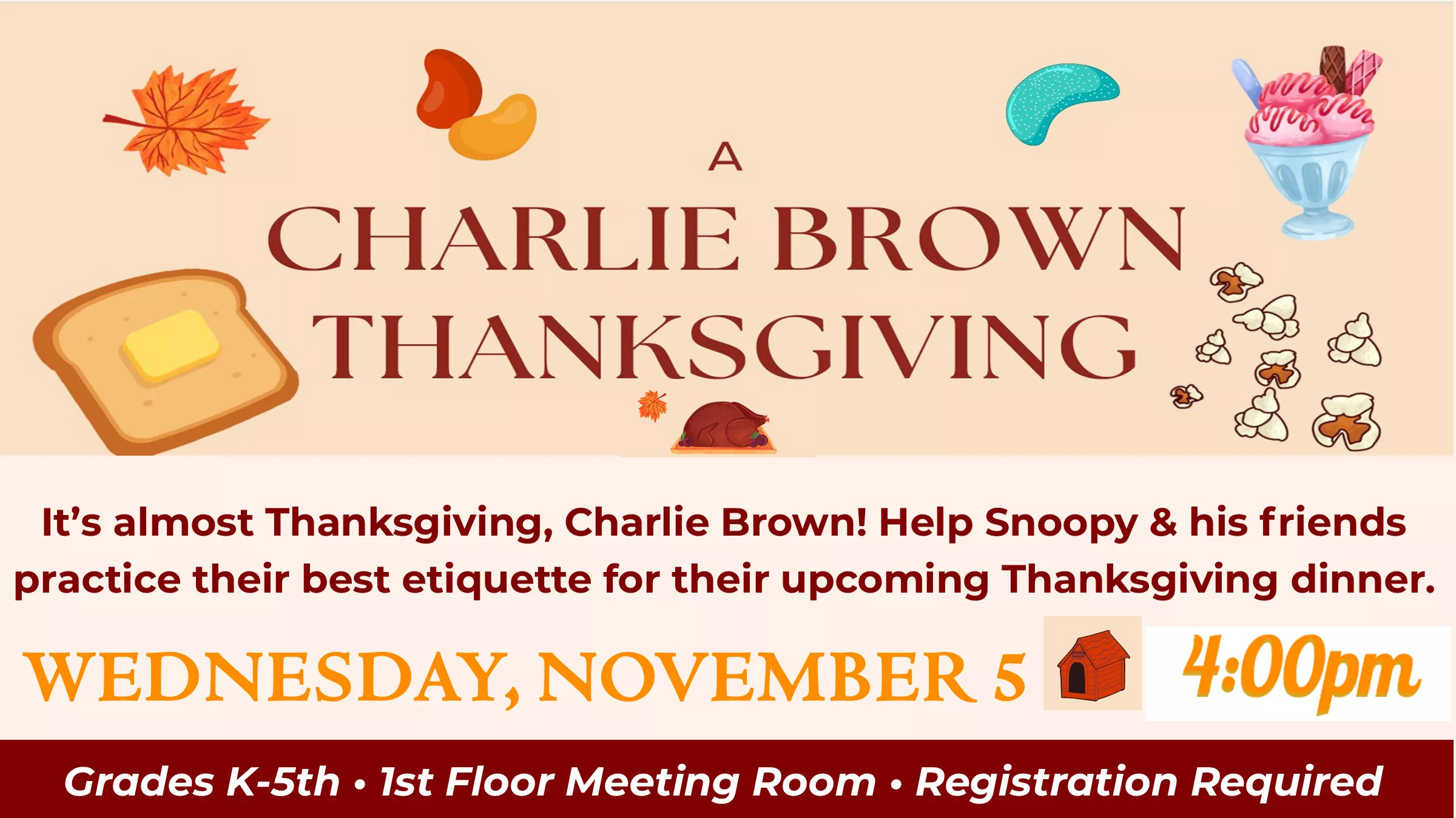 Kids Charlie Brown Thanksgiving