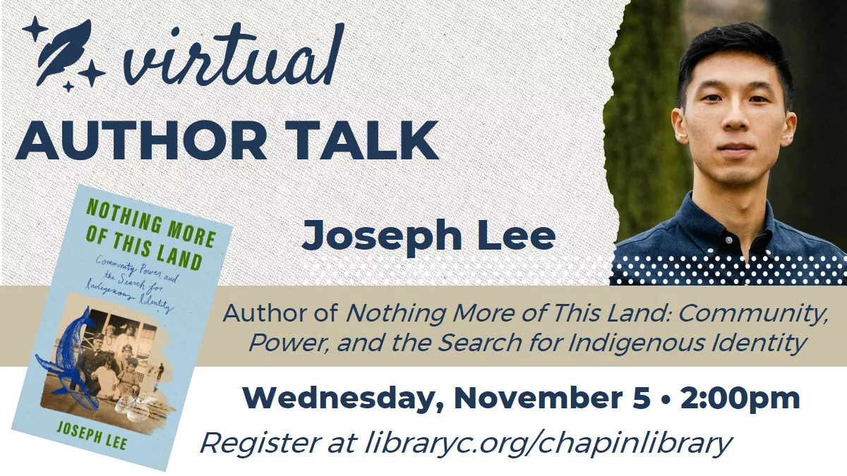 Virtual Author Talk with Joseph Lee