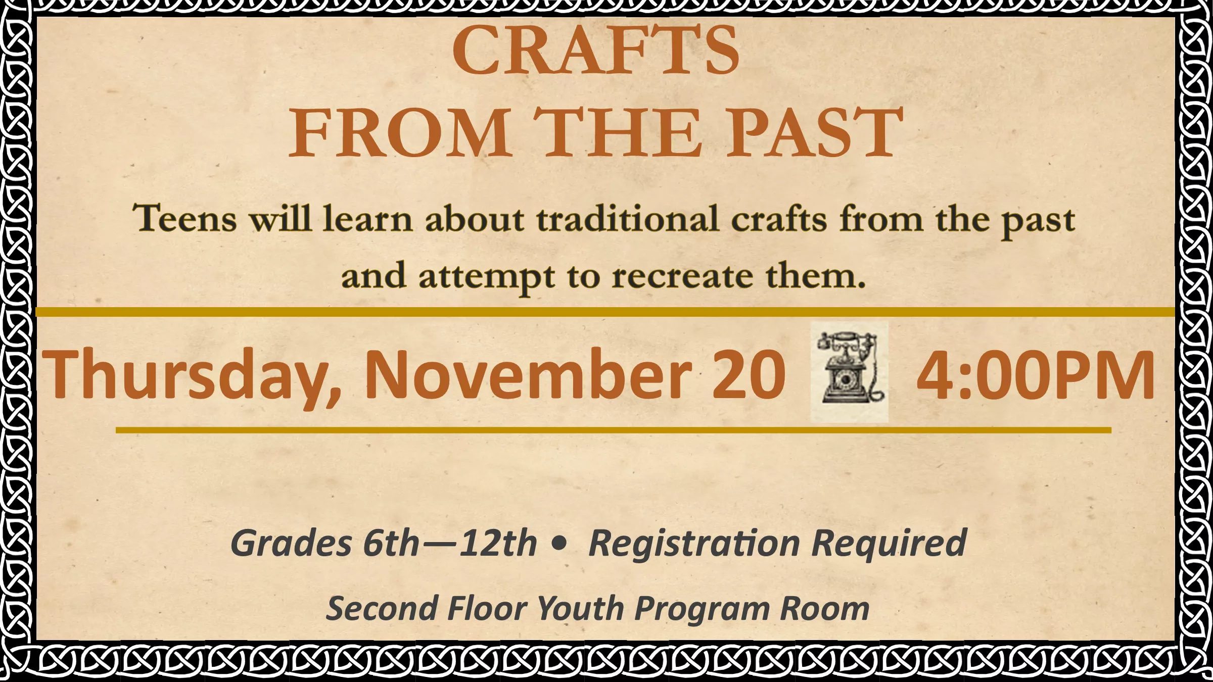 Teen Crafts from the Past