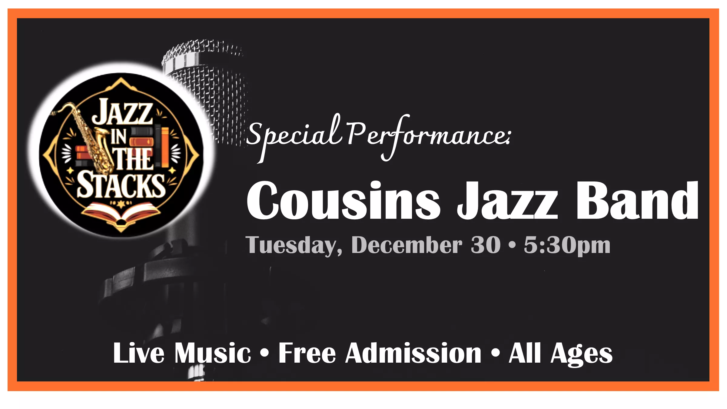 Jazz in the Stacks - Cousins Jazz Band