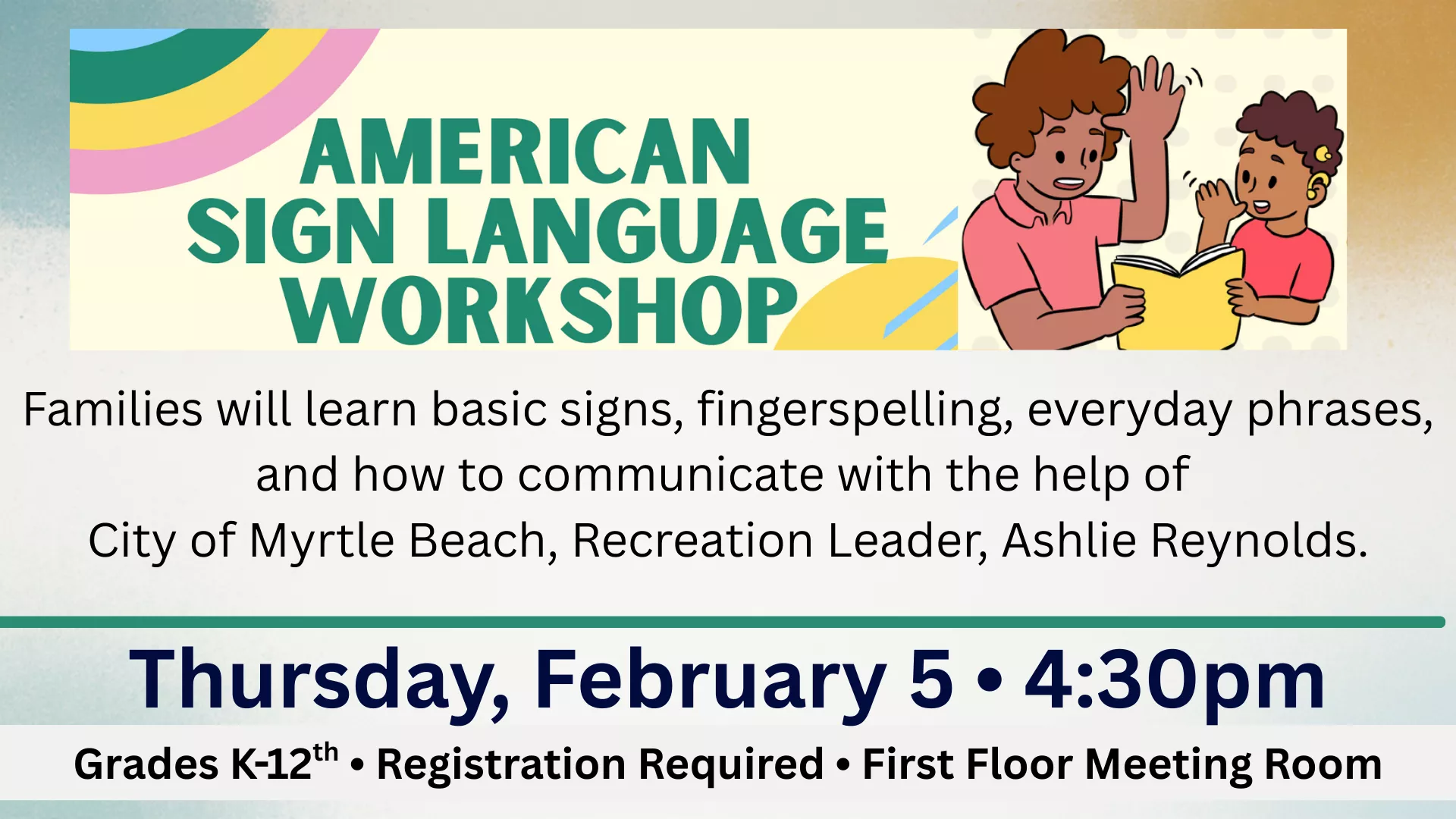 American Sign Language Workshop