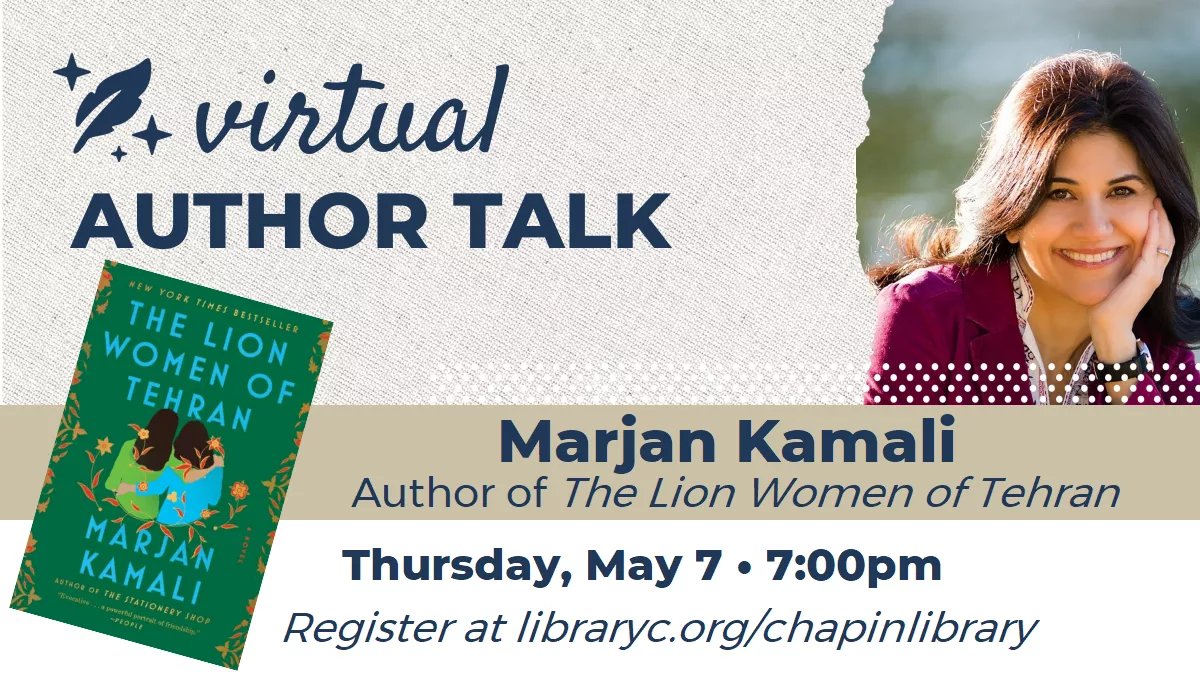 Virtual Author Talk with Marjan Kamali