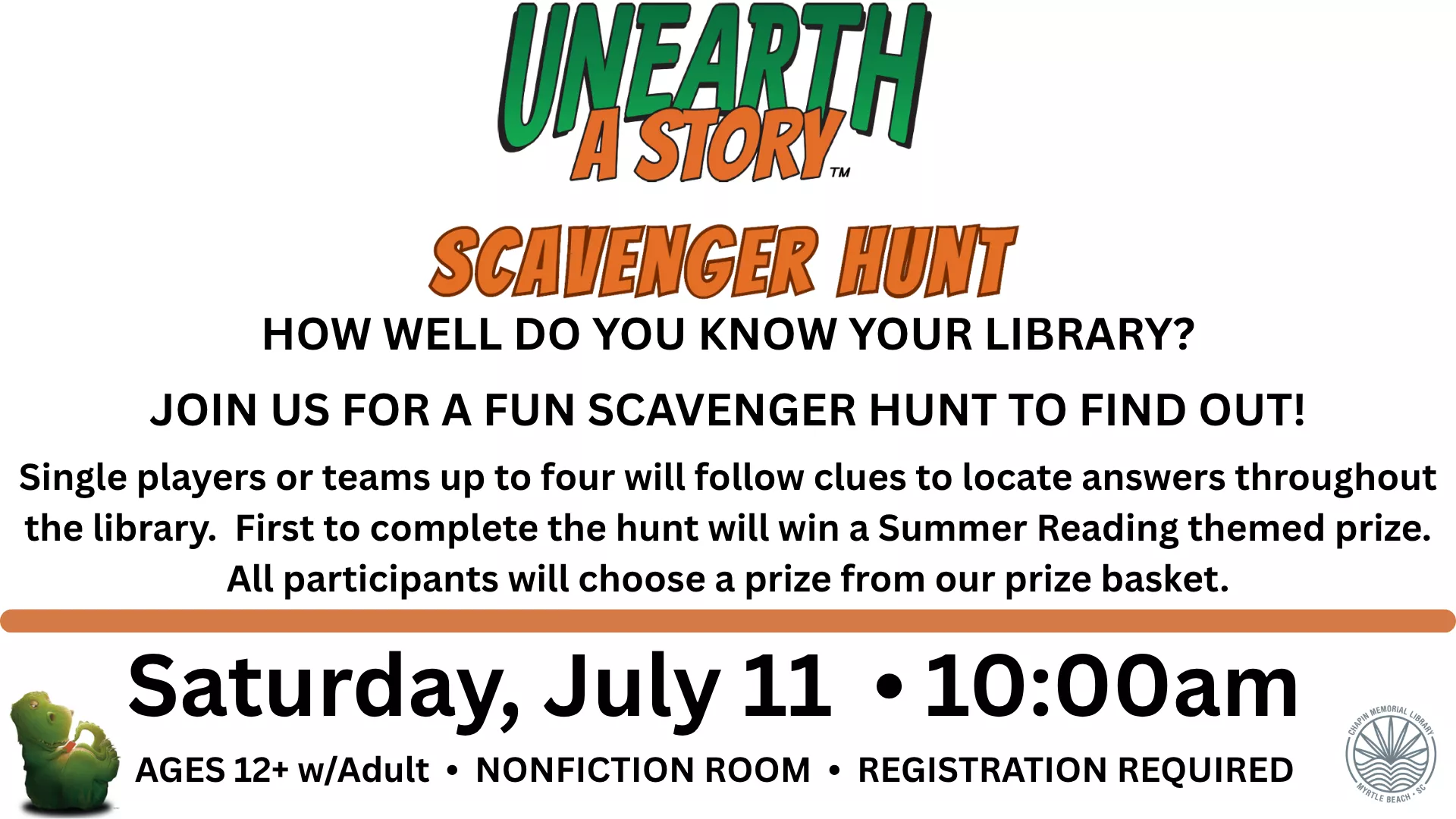 Unearth a Story Scavenger Hunt