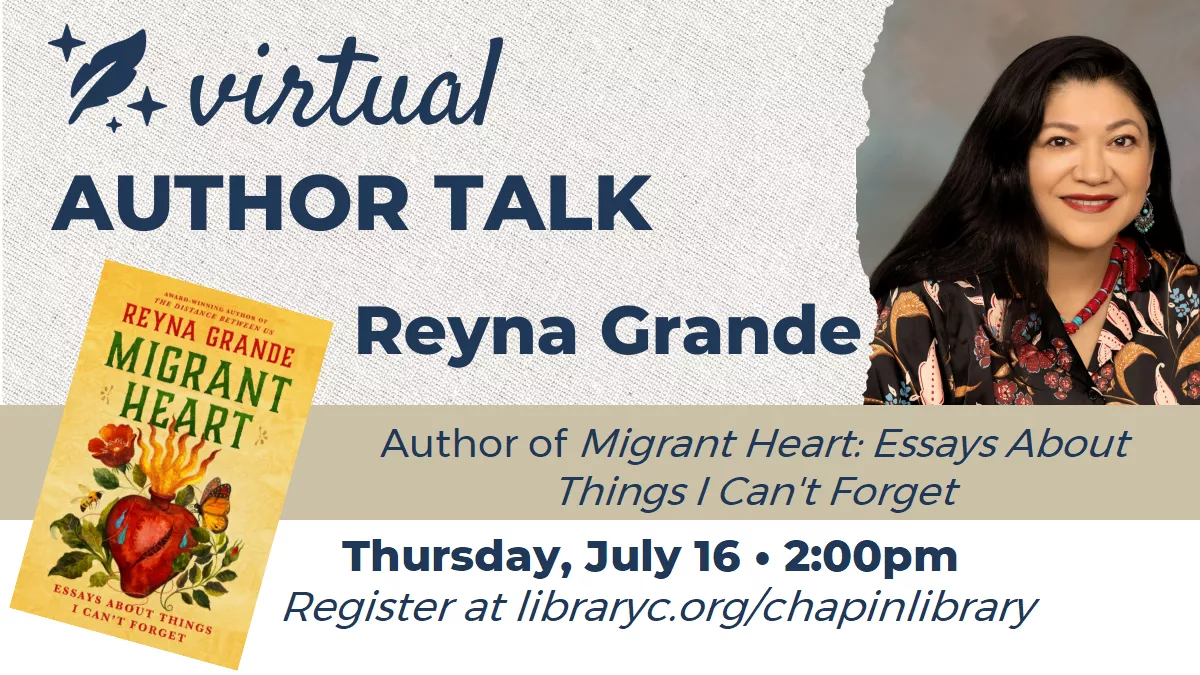 Virtual Author Talk with Reyna Grande