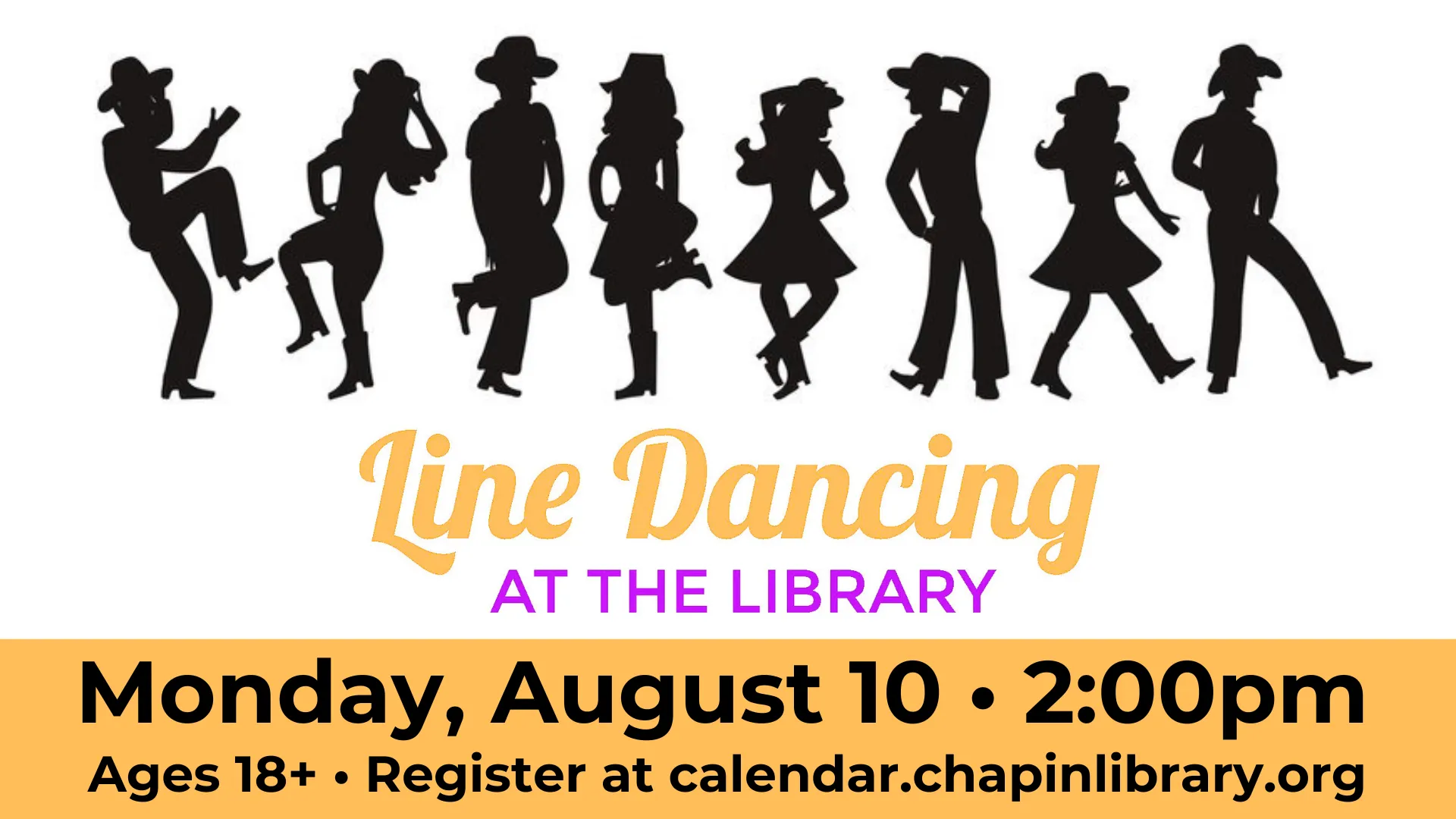 Line of people dancing