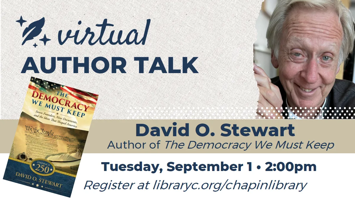 Virtual Autor Talk with David O. Stewart