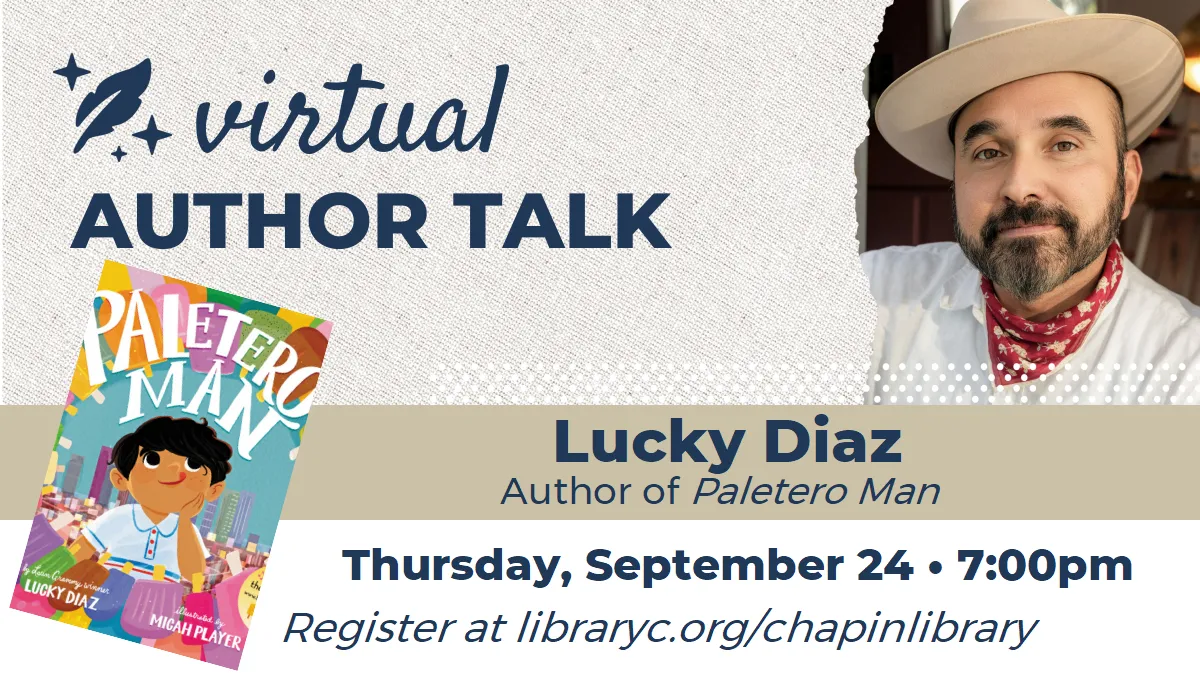 Virtual Author Talk with Lucky Diaz