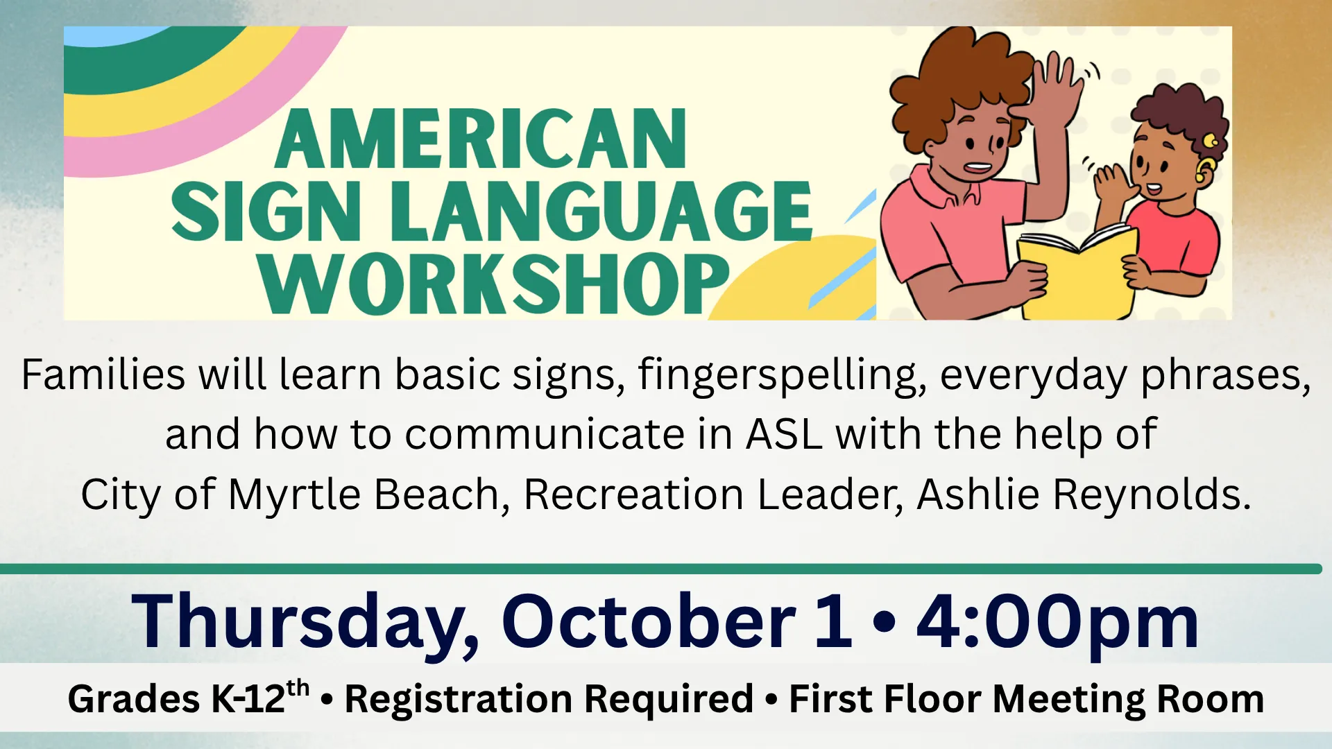American Sign Language Workshop